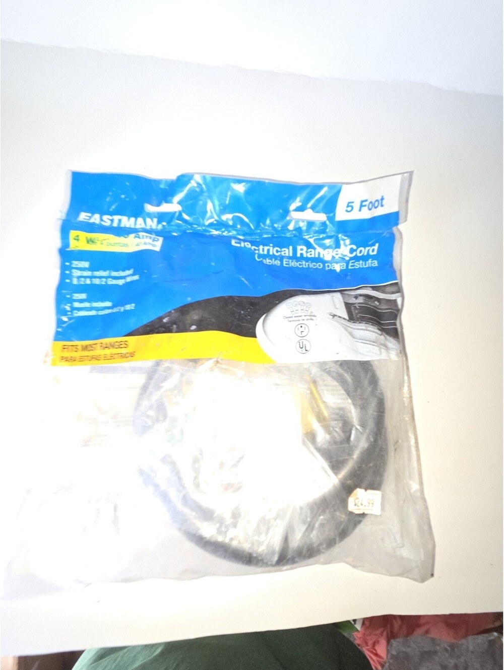 Eastman Electric Range Cord Universal Replacement 5 ft 4 Wire 40 Amp A11